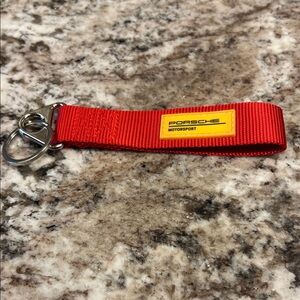 Porsche Design Motorsport Red Keychain